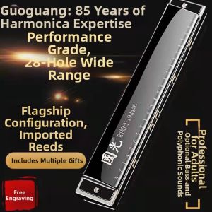 GUOGUANG | Heavy Sound Playing Beginner Adult Student Study Use Tremolo Harmonica 24 Holes