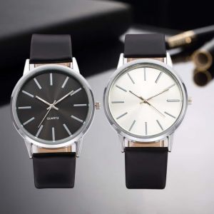 2025 New Mens Watches Top Brand Fashion Alloy Analog Quartz Wristwatches for Woman Leather Band Casual Simple Couple Watches