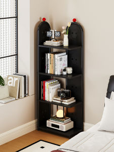 QYLIFE | Metal Corner Bookshelf Multi-functional