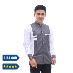 PROMO DISKON MURAH / baju koko panjang modern pria dewasa / baju koko dewasa model terbaru / baju koko pria lengan panjang terbaru / baju koko pria keren pakistan ammu santri hadroh azzahir gus azmi / busana muslim pria / kemeja koko pria