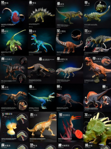 Boys Dinosaur Toy Set Realistic Animal Model T-Rex Triceratops