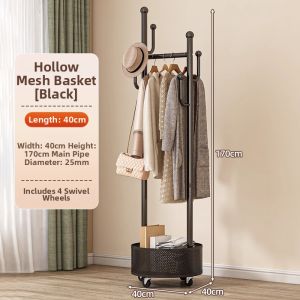 Space Saving Mobile Iron Hanging Rack