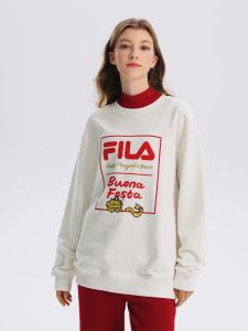 FILA CORE WHITE LINE ORIGINALE Mens Pullover Sweater in Black