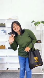 RGV - Totte Bag Spunbond Tas Kain-Goodie Bag Souvenir - Tas Hadiah Pembungkus Kado - Hitam