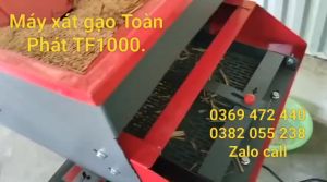 Máy xát gạo nghiền bột Toàn Phát TF1000 năng suất 250kg/h lọc sạn 4 cấp