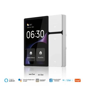 MOES Tuya WiFi แผงควบคุมอัจฉริยะ 3.5 "หน้าจอสัมผัส3 รีเลย์และปุ่มรีโมท IRบลูทูธ Sigmesh HubHome Automation