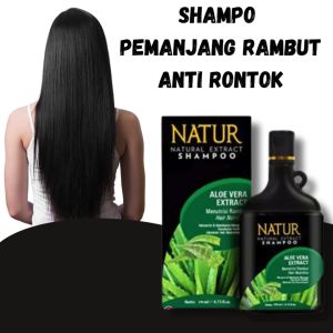 Sampo Pemanjang Rambut Natur Anti Rontok dan Penumbuh Rambut  Vitamin Pelurus Rambut Lidah Buaya