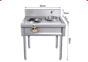 Dapur api yang sengit gas petroleum cecair komersial gas asli isi rumah restoran gas keluli tahan karat tumis dapur rak dapur dapur gas