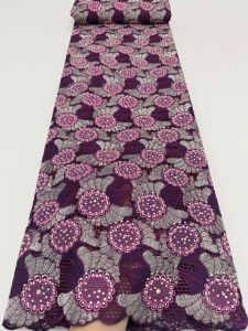 Luxury Embroidered Fabric High Quality African 3D Lace Fabric French Water Soluble Lace Fabric For Nigerian Women Dresses