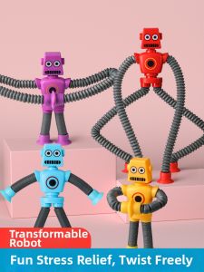 Sensory Comfort Stress Relief Portable DIY Transformable Cartoon Robot Toy