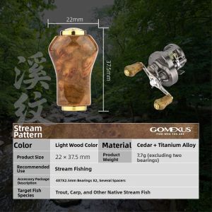 Gomexus | Natural Cypress Grip-Enhanced Spinning Reel