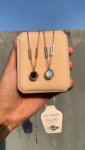 Set Kalung Anting Perhiasan Set  Harian Model Terbaru Elegan Berbahan Titanium Anti Karat Bayar Ditempat
