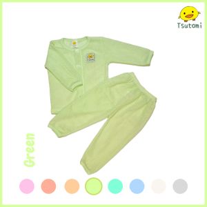 【Set Wear】0-18 Colourful Eyelet Newborn Baby Long Sleeve Shirt & Long Pants | 0-18 Baju Lengan Panjang & Seluar Panjang Berlubang Bayi Baru Lahir | 0-18 新生儿婴儿洞布长袖衣&长裤套装