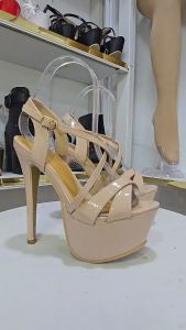 รองเท้านางงามส้นสูง6นิ้ว ไซด์35-45 เสริมหน้า4.5cm (s8)พร้อมส่งจากกรุงเทพ