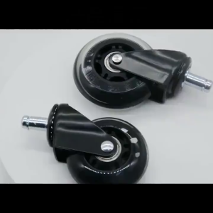 [SG Ready Stock]Office Chair Caster Wheels 3 Inch Universal Mute Whee 5PCS/Set Replacement 60KG Swivel Rubber Soft Safe Rol