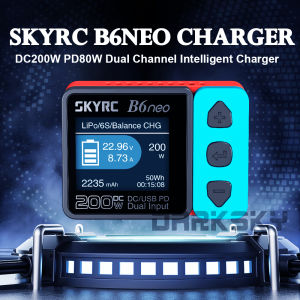 SKYRC B6neo LiPo Battery Smart Balance Charger DC 200W PD 80W Input for RC Model Car Ship Boat Airplane