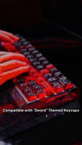 TITANNATION Bộ Keycap Carbon Fiber Trong Suốt PC RGB [Sẵn Hàng]