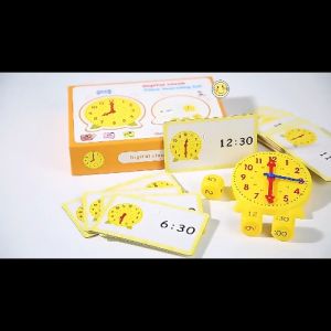 Interactive Time Learning Clock Set for Kids - Educational Toy for Early Math & Science Skills Development