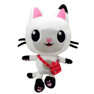 ตุ๊กตาแมวเมอร์แคทจาก Gabbys Dollhouse ของเล่นตุ๊กตาผ้ากำมะหยี่ แมวขยำยิ้ม แมวขยำในรถ ของขวัญวันเกิดสำหรับเด็กผู้หญิง