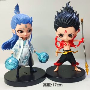 Nāzha Ao Bing Model Toy Collectible Statue Six-Piece Set Pvc Static Figure Pop Mart Bubble Mass Market Chinese Animation Character