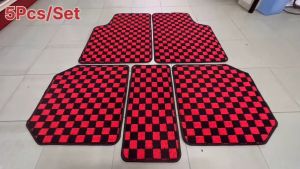 PERODUA 5pcs Universal Thai Style Carpet Floor Car Mat Checkmate Dadu Dice Myvi Viva Kancil Axia Alza Kenari Kelisa Aruz Bezza