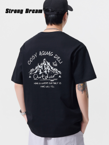 Quick-Drying Anti-Wrinkle Cool Feeling Mountain Style Loose Men T-Shirt