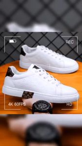 LAMALILI Mens Shoes Korean Version Of The Trend Of Casual Sports White Shoes#8943
