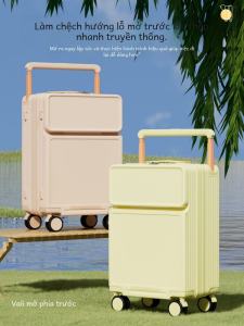 Quiet Strong เปิดกระเป๋าเดินทาง ผู้หญิง 20 นิ้ว Multi-Function Boarding Box กว้างดึง Rod รหัสผ่านกล่อง 24 นิ้วกระเป๋าเดินทาง