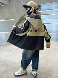 Thickened Boys Spring Autumn Jacket Double-sided Wear Casual Style Childrens Outerwear Windbreaker Coat for 5-14 Years Old Boys