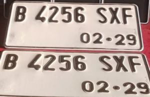 PLAT NOMOR MOTOR STD & NOMOR MOTOR LISTRIK FONT BARU & FONT LAMA