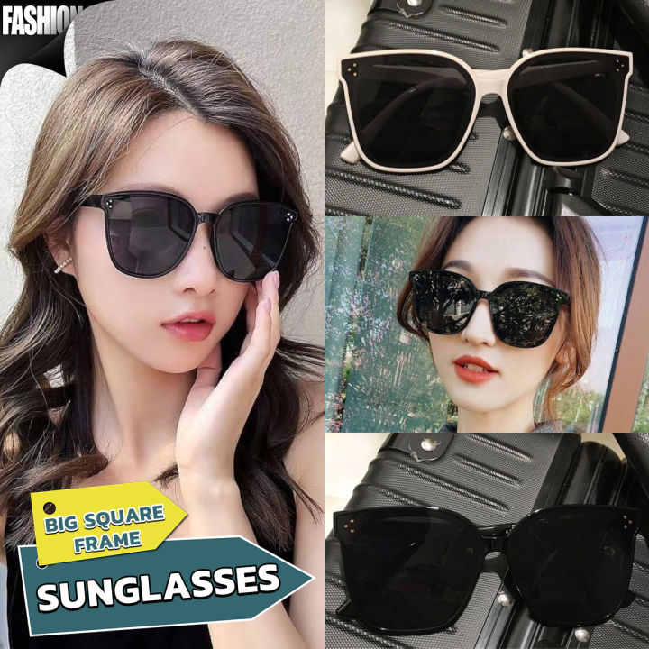 Big Square Frame Sunglasses for Women Men Trendy Shades Anti UV400 Eyewear  Outdoor Fashion Eyeglasses Lazada PH