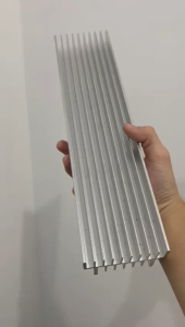 Heatsink Aluminium 17 Sirip 2U 30cm – Pendingin Komponen Elektronik Tebal 4mm
