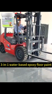 3 In 1 Epoxy Floor Paint Cement Floor Paint Wear-Resistant Waterproof For Warehouse Garage Factory Epoxy Floor Paint With Roller Brush For Rough Cement Tile Garage Workshop Anti Slip Durable for 100 years