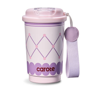 แก้วน้ำรักษาความร้อนแบบดั้งเดิมสำหรับผู้หญิง แก้วน้ำสำหรับเดินทาง แก้วกาแฟรักษาความเย็นพร้อมสตริป ของขวัญ