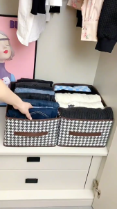 กล่องเก็บของพับได้ VINTLOOK สำหรับเสื้อผ้าชุดชั้นในถุงเท้าและอีกมากมาย