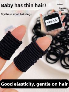 ZUOOU | Black Gentle on Hair High Elasticity Durable Childrens Hair Tie