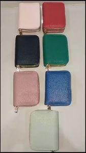 DEABOLAR K3239 / B043 DOMPET KARTU MINI MUAT BANYAK DUA RUANG DOUBLE ZIPPER BAHAN LEMBUT KILAT