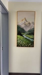 (with alloy frame) porch decorative painting entrance hanging painting living room corridor aisle mural Thickened plate
