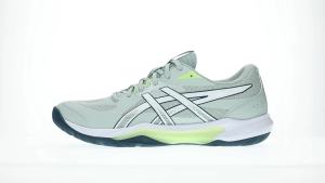 ASICS Men GEL-TACTIC 13 Indoor Court Shoes in Lichen Rock/White
