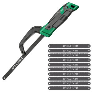 ﻿ Mini Hacksaw Set With 11pcs Blades Portable Saw for Wood Plastic Metal Acrylic Cutting DIY Woodworking Hand Tools