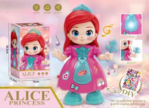 Cute Dancing Princess Toy with Light and Music