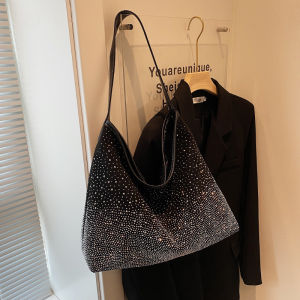 IELGY Bright Diamond Bag High-Quality Tote Bag Fashion Large-Capacity One-Shoulder Mes