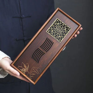 Khay Trà Đồ Gia Dụng Bàn Trà Kiểu Lưu Trữ Nước Loại Nhỏ Hiện Đại Hơi Xa Xỉ Dụng Cụ Pha Trà Kung Fu Khay Thoát Nước Pha Khô Đơn Giản Pha Trà Tre