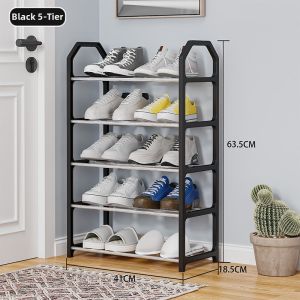 Space-saving 4-layer Shoe Rack