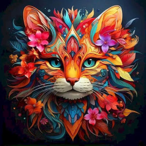 Oil Painting By Numbers Cat Animal Pattern DIY Number Drawing Canvas Pictures By Numbers Home Decor Large Size