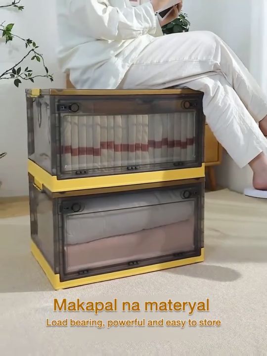 STON Storage Box Foldable Household Wardrobe Clothing Transparent