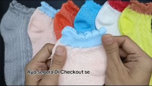 Isi 1 Pasang Kaos kaki pendek mata kaki rombe