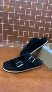 SPC - SANDAL SLIPPER KULIT SUEDE PRIA CASUAL - SENDAL SLIDE COWOK TRENDY STYLE KORE - FOOTBED KLASIK ETNIK WANITA - CLOG SLOPS TREVELING INDOOR SANTAI - SEPATU BUSTONG FORMAL