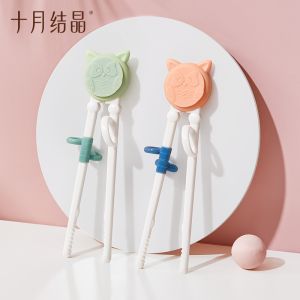 TEN-M JOURNEY Beginners Chopsticks for Kids  - Training Utensils with Reusable Helper