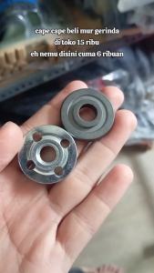 Baut Mata Gerinda Tangan Flange Set Inner Outer Kunci Universal Lock Nut Angle Grinder 4" Inch Kunci Gerinda